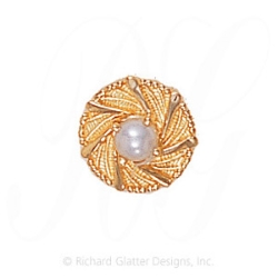 GS439 PL - 14 Karat Gold Pearl Slide 